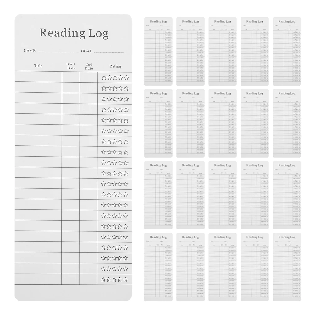30pcs Reading List Bookmarks For Lovers Thick Paper Cards Compact Design Track Book Titles Dates Ratings Home School Office 
30pcs Reading List Bookmarks For Lovers Thick Paper Cards Compact Design Track Book Titles Dates Ratings Home School Office