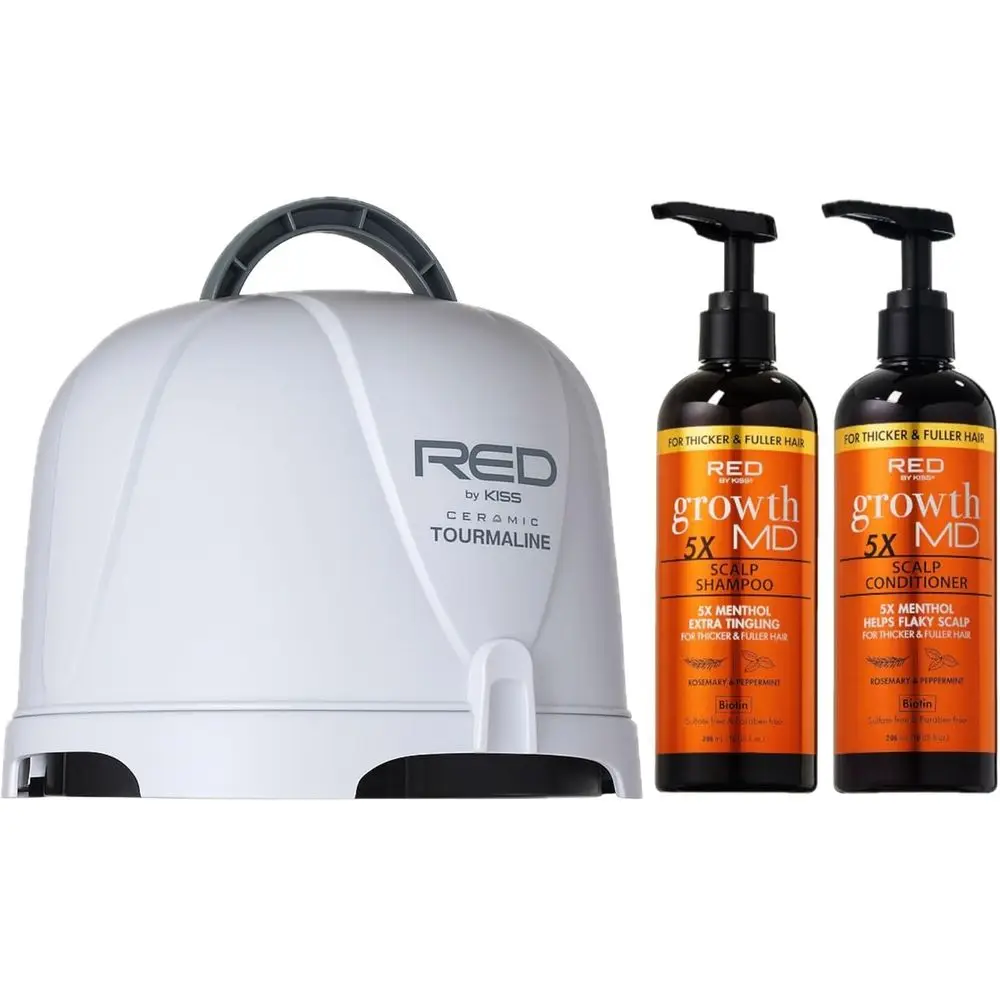 3000 Ceic Tourmaline Proional Hood Dryer with Growth MD ScaShampoo & Conditioner Set – 4 Heat Settings, Extra Coverage Dryer + B
3000 Ceic Tourmaline Proional Hood Dryer with Growth MD ScaShampoo & Conditioner Set – 4 Heat Settings, Extra Coverage Dryer + B