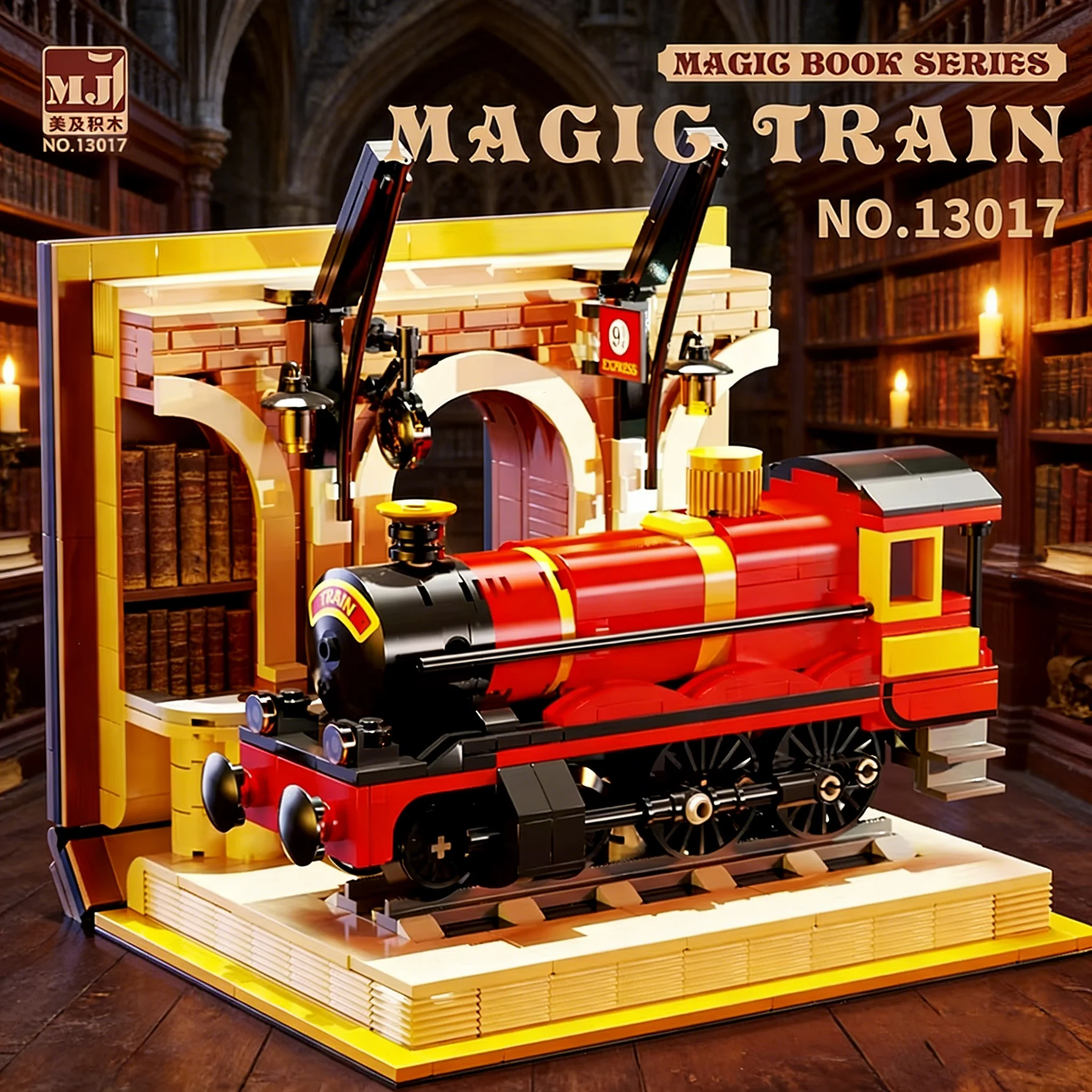 MJ BLOCK Magic Train Station Model Building Blocks Collectors' Edition Book MOC Sets DIY Kits Bricks Toys For Kids Birthday Gift
MJ BLOCK Magic Train Station Model Building Blocks Collectors' Edition Book MOC Sets DIY Kits Bricks Toys For Kids Birthday Gift