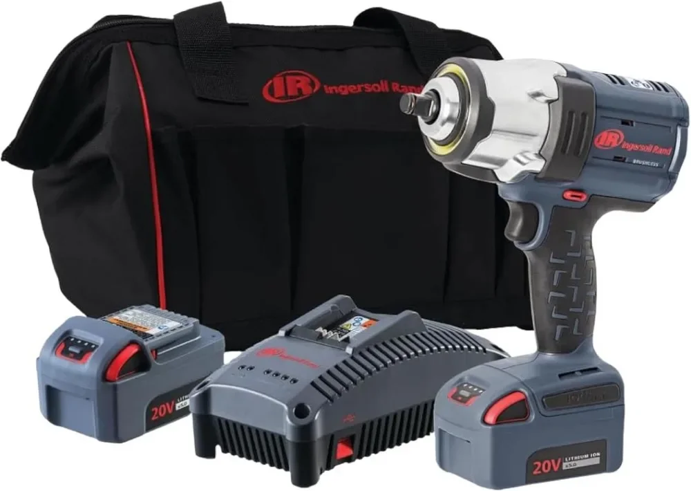 Good W7152-K22 20V High-Torque 1/2" Cordless Impact Wrench Kit, 1,500 ft-lbs Torque, 2 Batteries and Charger
Good W7152-K22 20V High-Torque 1/2" Cordless Impact Wrench Kit, 1,500 ft-lbs Torque, 2 Batteries and Charger