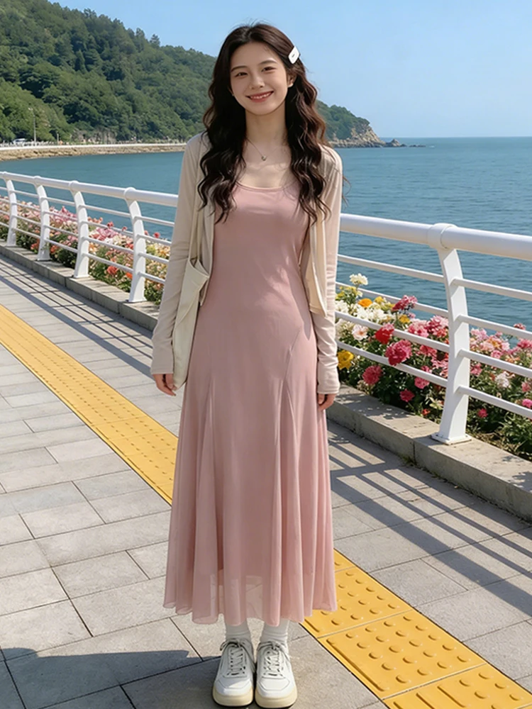 Elegant Long Sleeve round Neck Open Cardigan Dress Set Women's Summer Outfit High-End Feelings Long Skirt Two-Piece Suit
Elegant Long Sleeve round Neck Open Cardigan Dress Set Women's Summer Outfit High-End Feelings Long Skirt Two-Piece Suit