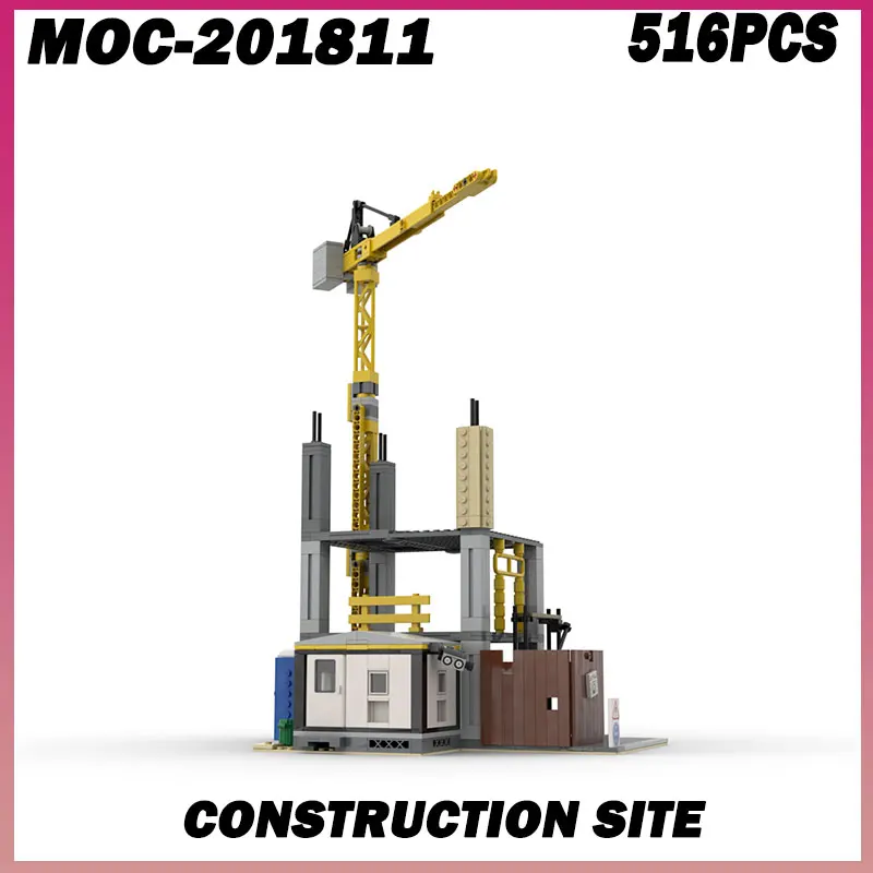 516 шт. MOC- 201811 Строительная площадка, кран, сборка строительных блоков, MOC, городская строительная инженерная машина, подарок для мальчиков
516 шт. MOC- 201811 Строительная площадка, кран, сборка строительных блоков, MOC, городская строительная инженерная машина, подарок для мальчиков