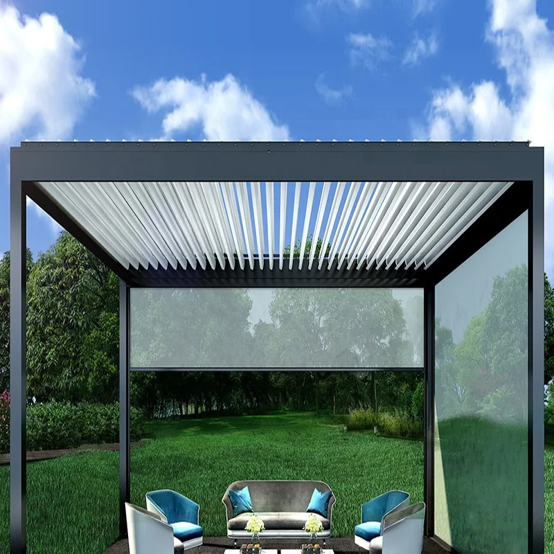 Modern Aluminum Waterproof Hand Manual Louvr Roof Pergola Patio Pavilion
Modern Aluminum Waterproof Hand Manual Louvr Roof Pergola Patio Pavilion