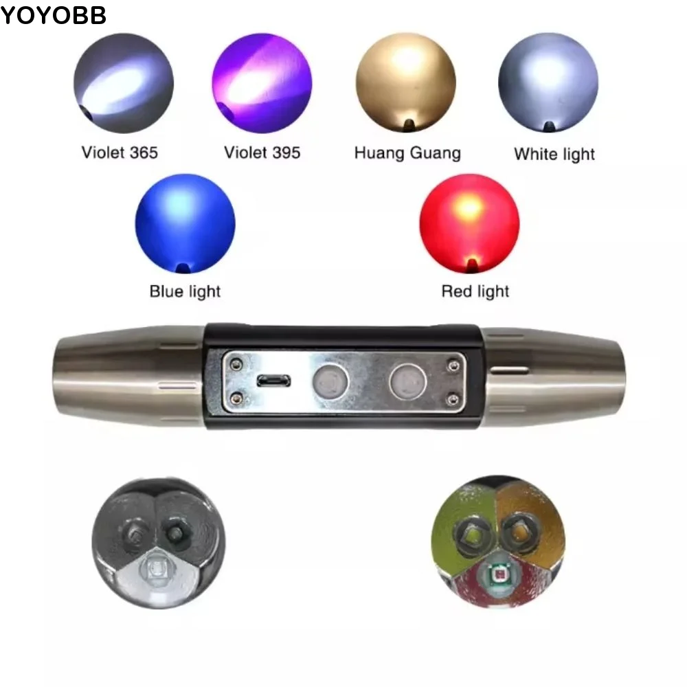 Portable Jewelry Appraisal Flashlight Four Light Source Built-in Battery UV Flashlight 4/6 Light Sources 365nm UV Torch
Portable Jewelry Appraisal Flashlight Four Light Source Built-in Battery UV Flashlight 4/6 Light Sources 365nm UV Torch