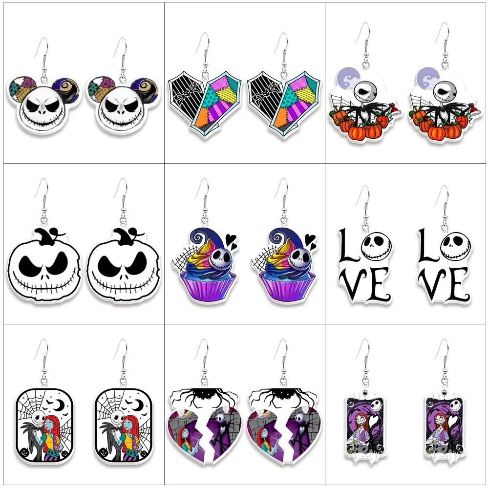 Disney The Nightmare Before Christmas Print Resin Earrings Cartoon Cosplay Characters Handcraft Acrylic Epoxy Fish Hook Earrings
Disney The Nightmare Before Christmas Print Resin Earrings Cartoon Cosplay Characters Handcraft Acrylic Epoxy Fish Hook Earrings