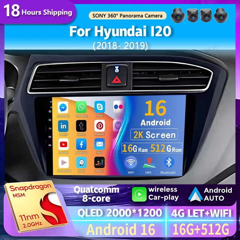 Android14 Car Radio For Hyundai I20 2018 2019 Navigation GPS Multimedia Video Player Stereo wireless Carplay Auto WIFI+4G DSP BT
Android14 Car Radio For Hyundai I20 2018 2019 Navigation GPS Multimedia Video Player Stereo wireless Carplay Auto WIFI+4G DSP BT
