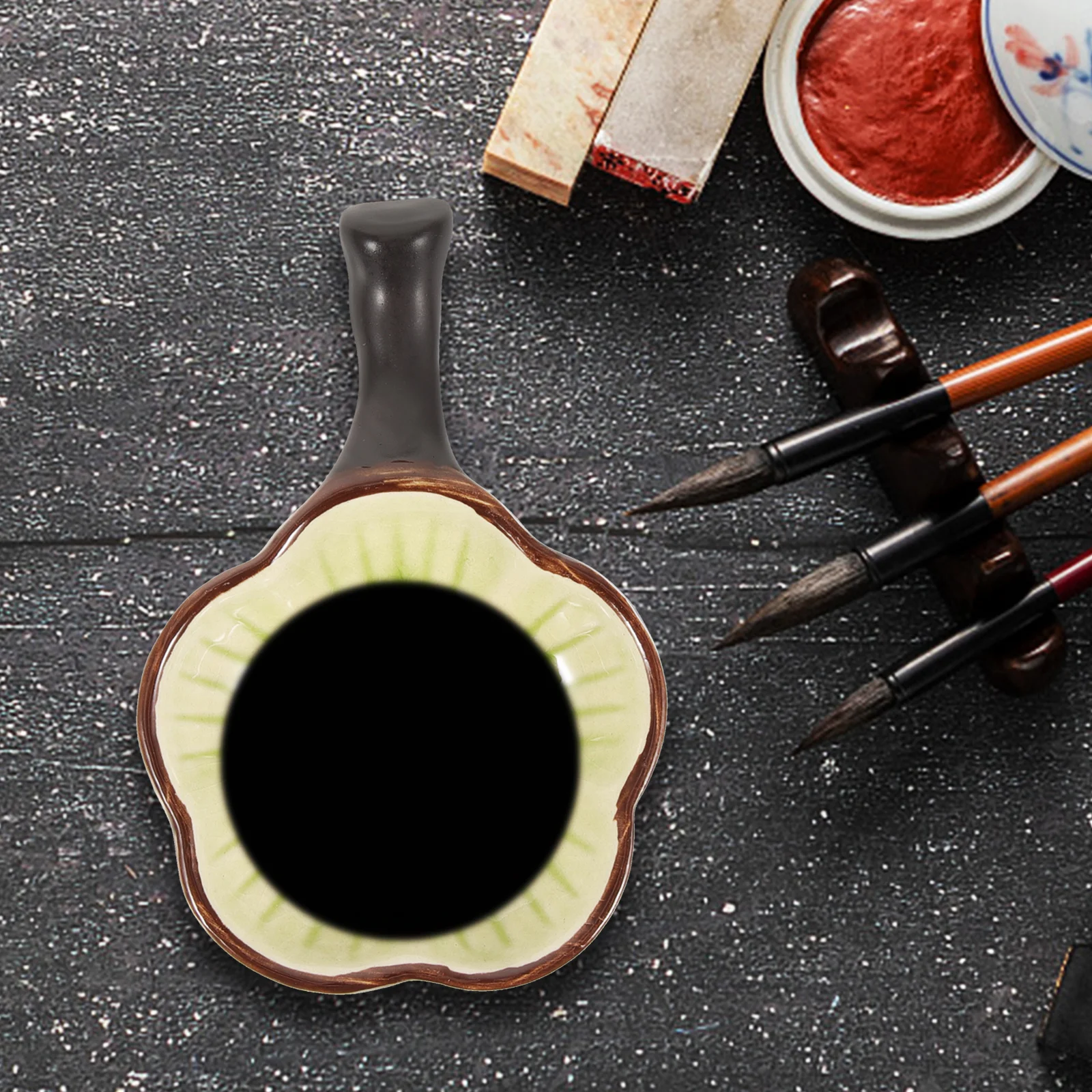 2Pcs Ceramic Ink Dish Calligraphy Accessory Ink Plate Multifunctional Desktop Brush Pen Holder Brush Pen Set Desktop
2Pcs Ceramic Ink Dish Calligraphy Accessory Ink Plate Multifunctional Desktop Brush Pen Holder Brush Pen Set Desktop