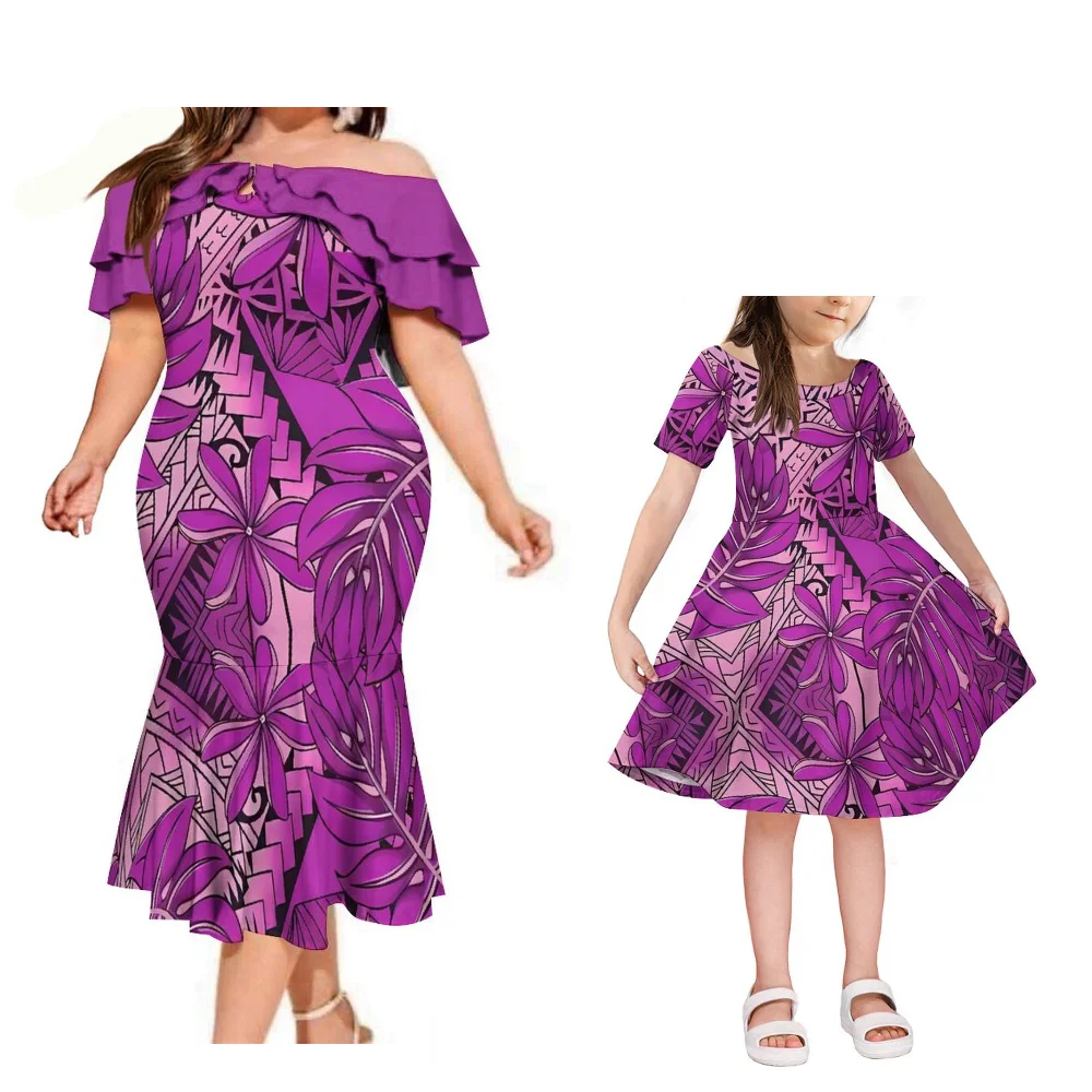 Stylish Temperament Women'S One-Shoulder Fishtail Plus Size Dress Polynesian Samoa Long Skirt Mother-Daughter Dress Girls Dress
Stylish Temperament Women'S One-Shoulder Fishtail Plus Size Dress Polynesian Samoa Long Skirt Mother-Daughter Dress Girls Dress
