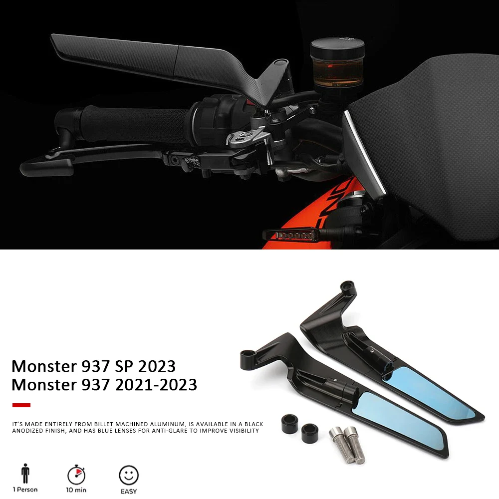 Anti-Glare Rearview Mirror 360° Adjustable Rear View Mirror Motorcycle For Ducati Monster 937 2021 2022-2026 MONSTER 937 SP
Anti-Glare Rearview Mirror 360° Adjustable Rear View Mirror Motorcycle For Ducati Monster 937 2021 2022-2026 MONSTER 937 SP