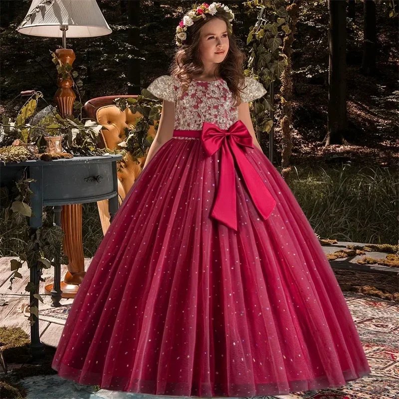 Teens Girls Red Christmas Dress for 4-10Y Girl Long Gown for Sequin Embroidery Children's Birthday Formal Dresses Pageant Dress
Teens Girls Red Christmas Dress for 4-10Y Girl Long Gown for Sequin Embroidery Children's Birthday Formal Dresses Pageant Dress