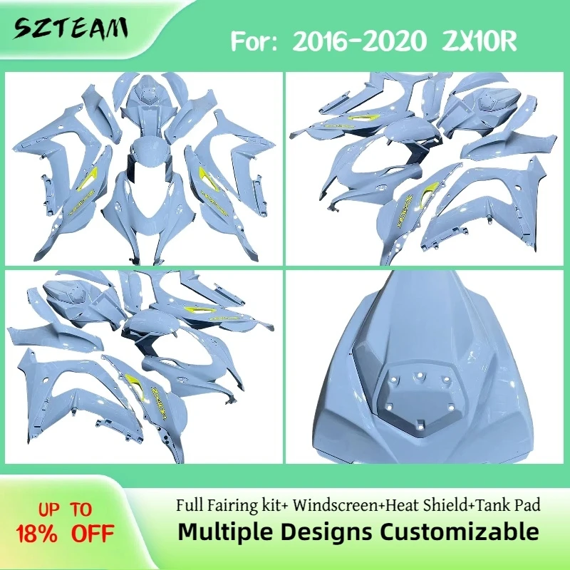 For KAWASAKI ZX10R 2016-2020 Motorcycle Fairing Kit 16-20 ZX 10R Motorbike ABS Painted Fairings Injection Molded Fit Pro
For KAWASAKI ZX10R 2016-2020 Motorcycle Fairing Kit 16-20 ZX 10R Motorbike ABS Painted Fairings Injection Molded Fit Pro