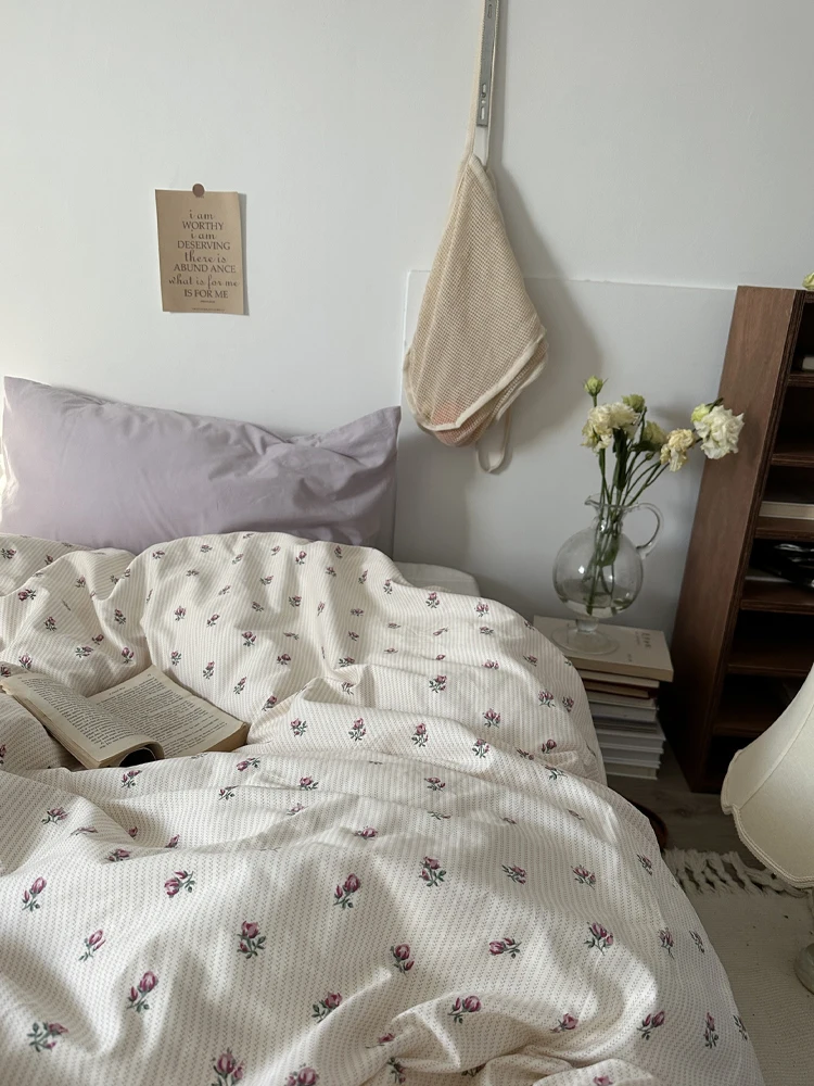 Pure Cotton Floral Print 40-Tead Count Duvet Cover Single Piece Vintage Sle Bedding Coverlet Quilt Envelope Case
Pure Cotton Floral Print 40-Tead Count Duvet Cover Single Piece Vintage Sle Bedding Coverlet Quilt Envelope Case