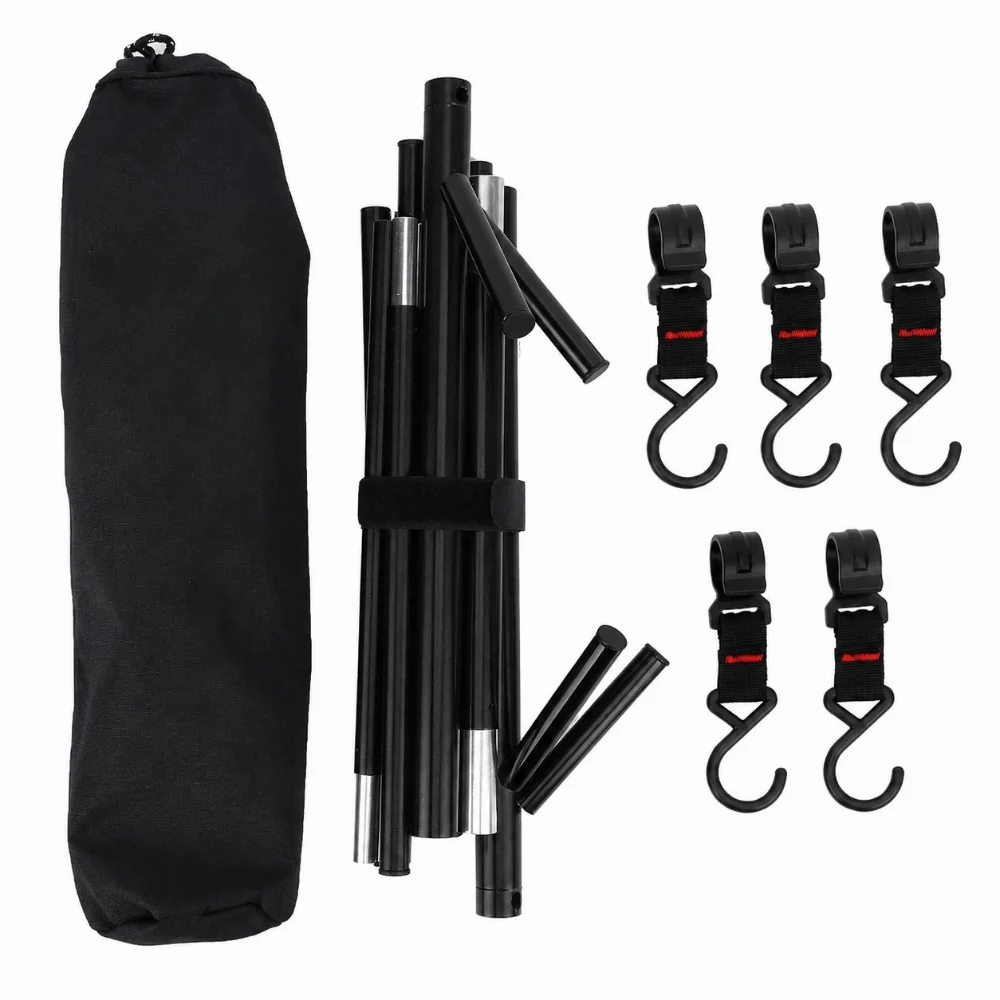 Durable Aluminum Alloy Triangle Storage Tripod Multifunction Black Travel Camping Drying Rack Folding Hanging Rack Travel
Durable Aluminum Alloy Triangle Storage Tripod Multifunction Black Travel Camping Drying Rack Folding Hanging Rack Travel
