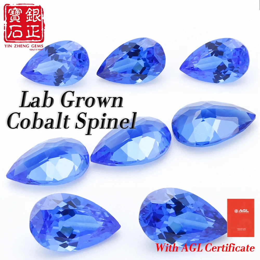 Top Hot Sale Lab Grown Cobalt Spinel Pear Cut DIY Charms Jewelry Ring Making Main Materials Loose Selectable AGL Certificate
Top Hot Sale Lab Grown Cobalt Spinel Pear Cut DIY Charms Jewelry Ring Making Main Materials Loose Selectable AGL Certificate