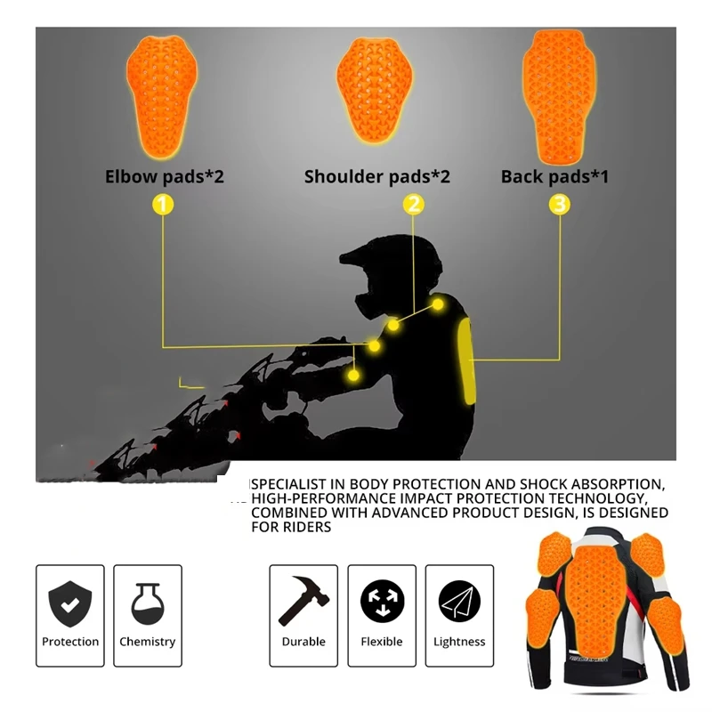 Cycling Equipment Back Elbow Knee Shoulder Chest Hip Protector Jacket Insert Gear Armor Protective Pads Riding Leg Protection
Cycling Equipment Back Elbow Knee Shoulder Chest Hip Protector Jacket Insert Gear Armor Protective Pads Riding Leg Protection