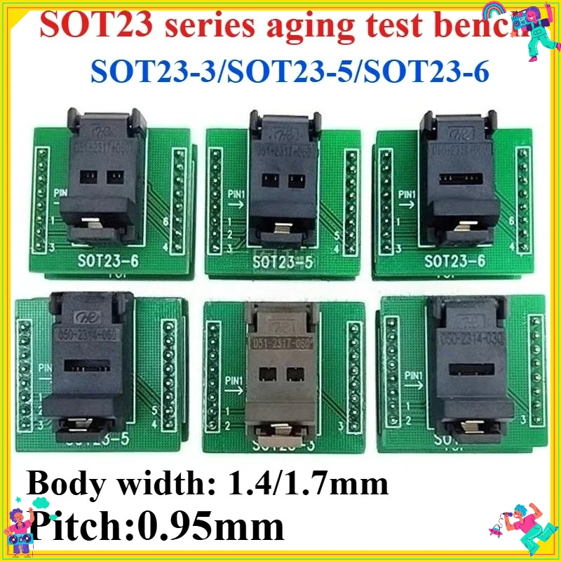 1PCS SOT23 Series Test Stand SOT23-3 5 6L IC Chip Aging Test Stand Burn Stand Body Width 1.4/1.7MM Chip Seat Programming Base
1PCS SOT23 Series Test Stand SOT23-3 5 6L IC Chip Aging Test Stand Burn Stand Body Width 1.4/1.7MM Chip Seat Programming Base
