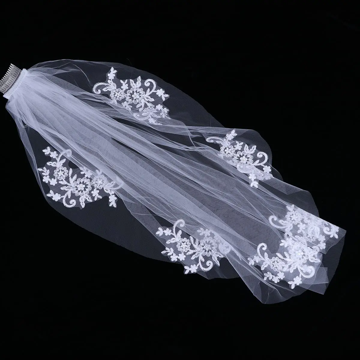Veil with Drill Lace Bridal Veils Artificial Embroidered Wedding Short Bride Dress Accessory
Veil with Drill Lace Bridal Veils Artificial Embroidered Wedding Short Bride Dress Accessory
