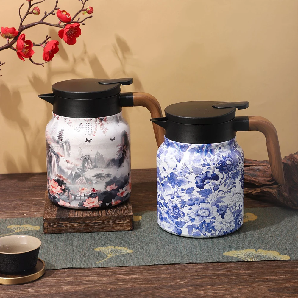 1000ml Vintage Floral Pattern Tea Thermos Built-In Infuser Tea Separation Water Bottle Mini Thermo Coffee Pot for Hot Drinks
1000ml Vintage Floral Pattern Tea Thermos Built-In Infuser Tea Separation Water Bottle Mini Thermo Coffee Pot for Hot Drinks