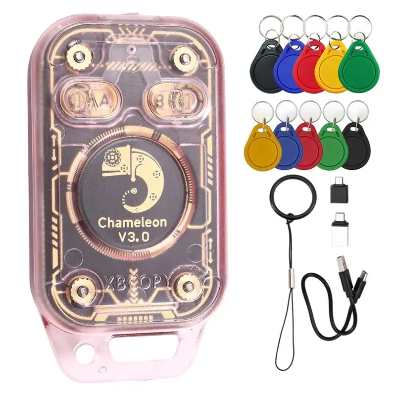 B63B-Chameleon V3.0 RFID Smart Chip Reader Smart Card Emulator+5XUID/CUID Keychain ID IC Tag Copyer Reader Writer
B63B-Chameleon V3.0 RFID Smart Chip Reader Smart Card Emulator+5XUID/CUID Keychain ID IC Tag Copyer Reader Writer