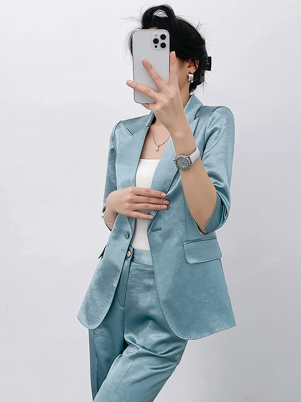 Elegant Professional Women's Suit Jacket Summer Commute Slim Fit Polyester Fiber Button Detail Half Lined Anti-Wrinkle
Elegant Professional Women's Suit Jacket Summer Commute Slim Fit Polyester Fiber Button Detail Half Lined Anti-Wrinkle