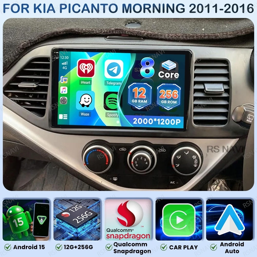 Автомобильное радио Android 15 для KIA PICANTO Morning 2011-2016, DVD DSP, мультимедиа, Qualcomm BT, беспроводной Carplay, авто головное устройство, стерео GPS
Автомобильное радио Android 15 для KIA PICANTO Morning 2011-2016, DVD DSP, мультимедиа, Qualcomm BT, беспроводной Carplay, авто головное устройство, стерео GPS