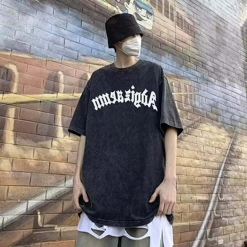 Summer New Letter Printed Cotton Short Sleeved T-shirt Men And Women Loose Tee Shirt Harajuku Gothic Oversized
Summer New Letter Printed Cotton Short Sleeved T-shirt Men And Women Loose Tee Shirt Harajuku Gothic Oversized