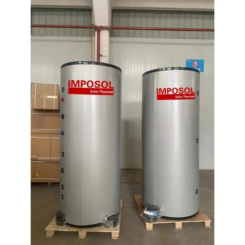 IMPOSOL Customized 1000 Litre 1500 Litre 2000 Litre Pressurized Hot Water Tank Stainless Steel for Solar and Heat Pump System
IMPOSOL Customized 1000 Litre 1500 Litre 2000 Litre Pressurized Hot Water Tank Stainless Steel for Solar and Heat Pump System