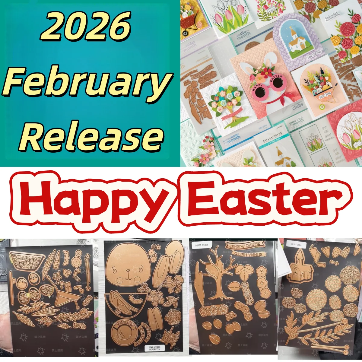 Easter 2026 Botanical Bunny Tree Petal Leaves Metal Cutting Dies Clear Stamps Stencil Hot Foil for DIY Scrapbook New Spring
Easter 2026 Botanical Bunny Tree Petal Leaves Metal Cutting Dies Clear Stamps Stencil Hot Foil for DIY Scrapbook New Spring