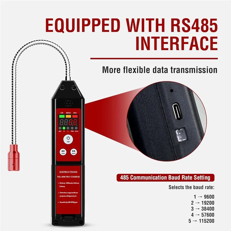 A99E-Для R134A R410A Детектор утечки фреона, совместимый с пропаном и метаном, датчик хладагента и горючего газа, громкая звуковая сигнализация PPM Re
A99E-Для R134A R410A Детектор утечки фреона, совместимый с пропаном и метаном, датчик хладагента и горючего газа, громкая звуковая сигнализация PPM Re