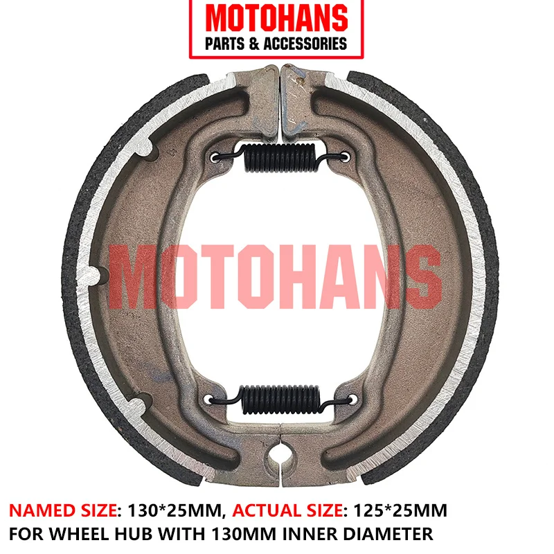 MOTORCYCLE BLACK SHEEL ASBESTOS FREE BRAKE SHOE 130*25 FOR HONDA WH125-Z CG125 CARGO DT175 ECO100 CBF125 KYMCO AGILITY125
MOTORCYCLE BLACK SHEEL ASBESTOS FREE BRAKE SHOE 130*25 FOR HONDA WH125-Z CG125 CARGO DT175 ECO100 CBF125 KYMCO AGILITY125