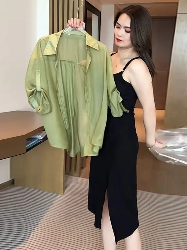 Summer Fashion Elegant Women's Dress Two-Piece Set Beautiful Long Sleeve Printed Casual Breathable Polyester Fiber
Summer Fashion Elegant Women's Dress Two-Piece Set Beautiful Long Sleeve Printed Casual Breathable Polyester Fiber