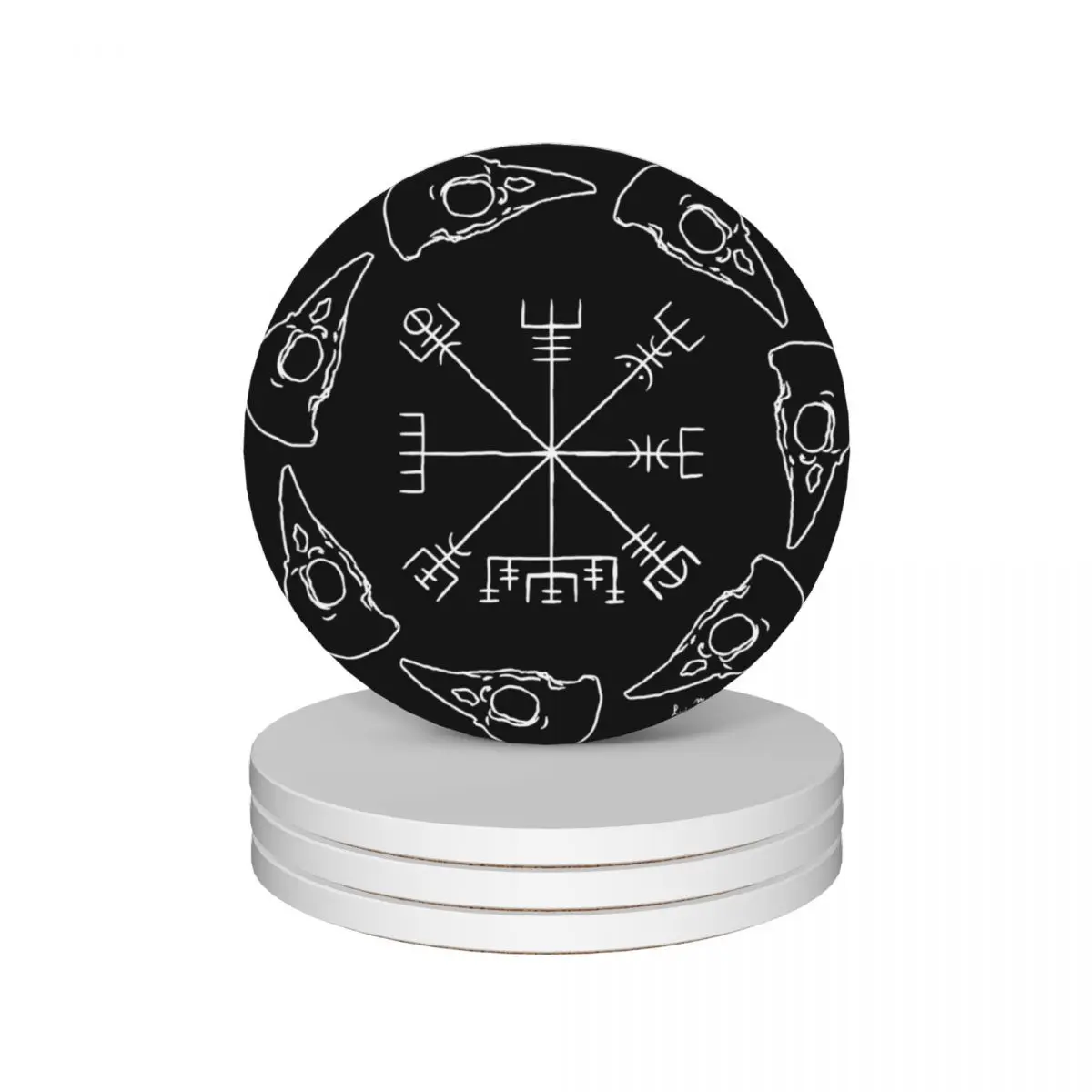 Vegvisir Ceramic Coasters (Set of 4) for ceramics kawaii Creative original Coasters
Vegvisir Ceramic Coasters (Set of 4) for ceramics kawaii Creative original Coasters