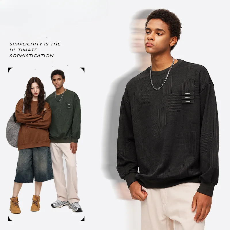 Solid Color Round Neck Sweatshirt for Men, Spring and Autumn Trendy Simple and Versatile Loose Casual Tops and Jackets
Solid Color Round Neck Sweatshirt for Men, Spring and Autumn Trendy Simple and Versatile Loose Casual Tops and Jackets