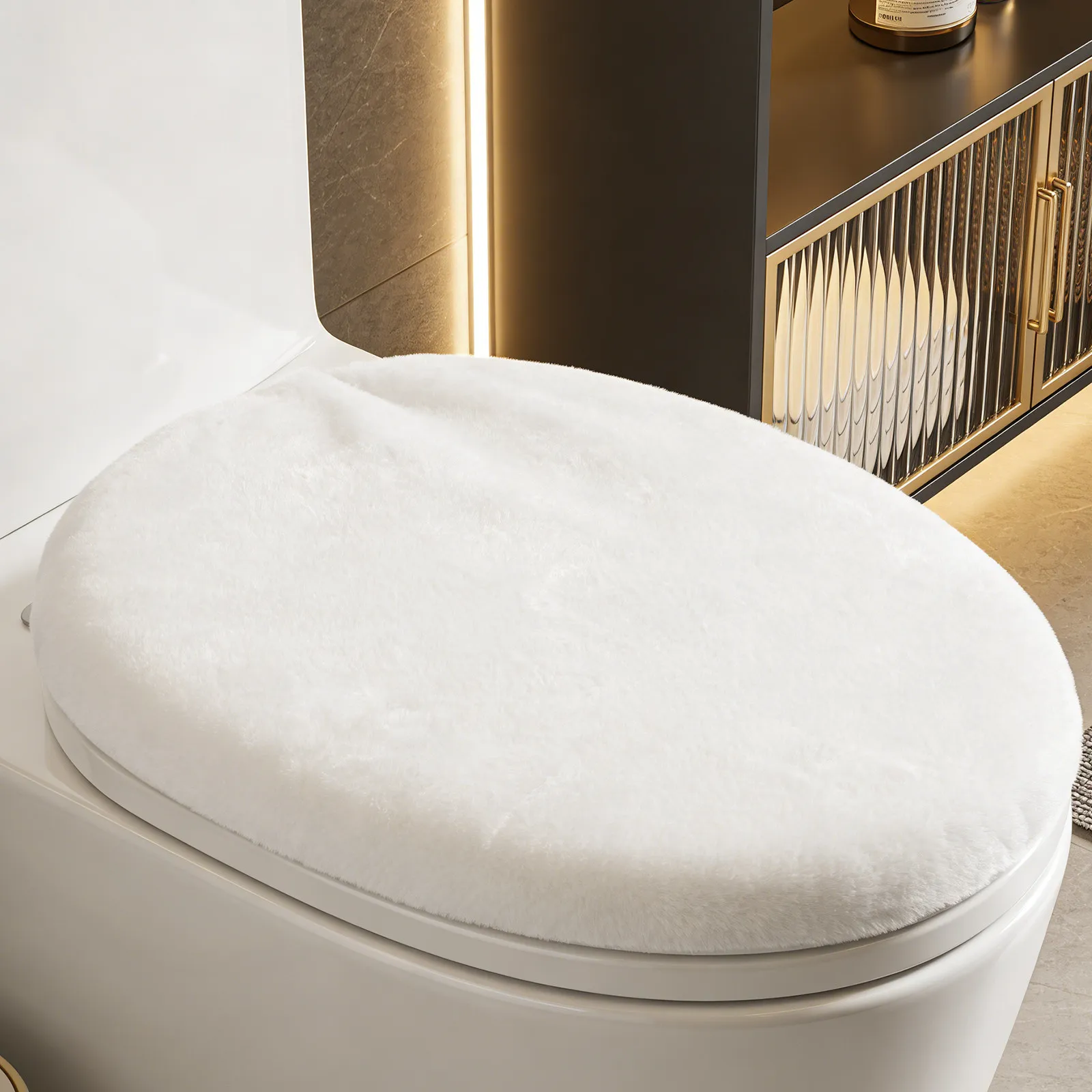 Toilet Seat Cover Protector Universal Size 40x35cm Elastic Edges Soft Thick Material Washable Reusable Hygienic Bathroom
Toilet Seat Cover Protector Universal Size 40x35cm Elastic Edges Soft Thick Material Washable Reusable Hygienic Bathroom