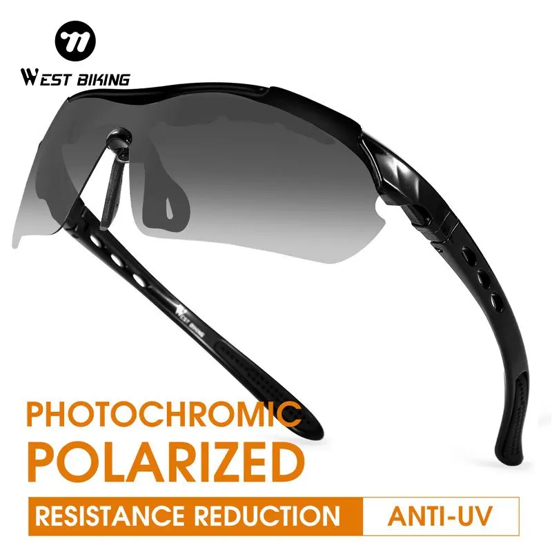 WEST BIKING Photohromic Polarized Glasses Anti-UV Sports Protective Glasses Unisex Outdoor Cycling Driving Goggles Equipment
WEST BIKING Photohromic Polarized Glasses Anti-UV Sports Protective Glasses Unisex Outdoor Cycling Driving Goggles Equipment