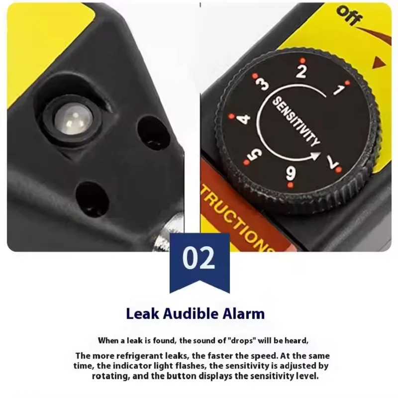 WJL-6000 Freon Leak Detector Halogen Leak Detector Refrigerant Gas HVAC Air Conditioner R22 R410A R134A Tester Detection Tool
WJL-6000 Freon Leak Detector Halogen Leak Detector Refrigerant Gas HVAC Air Conditioner R22 R410A R134A Tester Detection Tool