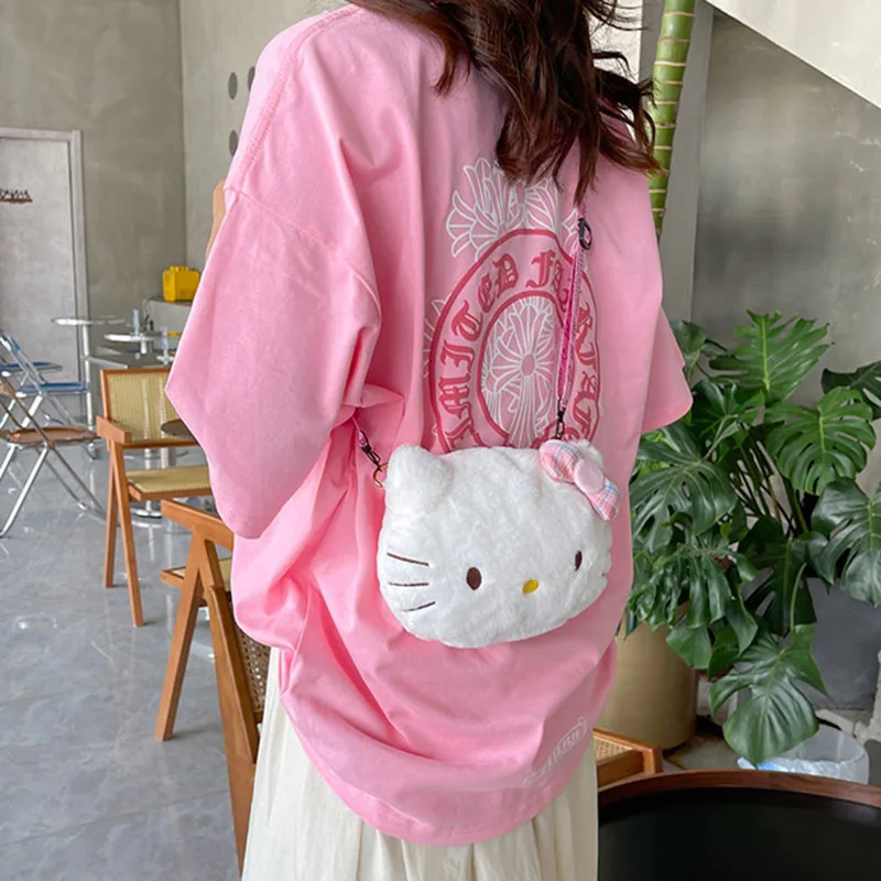 Sanrio, плюшевая сумка-мессенджер Hello Kitty для девочек, мультяшный Белый Кот, Детская сумка через плечо, милые мини-сумки принцессы с бантом, подарок для пары
Sanrio, плюшевая сумка-мессенджер Hello Kitty для девочек, мультяшный Белый Кот, Детская сумка через плечо, милые мини-сумки принцессы с бантом, подарок для пары
