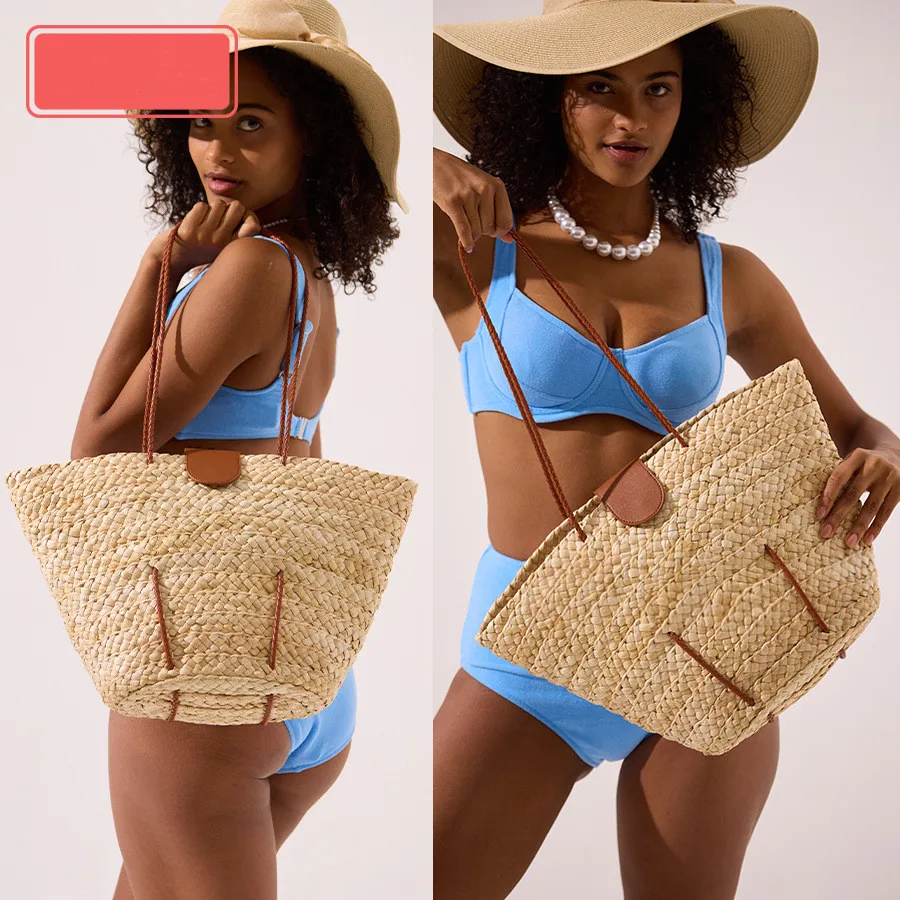 New Fashion Handheld Bag Large Capacity Women Shoulder Bags Straw Woven Handbags Hand-woven Tote Beach Bags Designer Brand Purse
New Fashion Handheld Bag Large Capacity Women Shoulder Bags Straw Woven Handbags Hand-woven Tote Beach Bags Designer Brand Purse