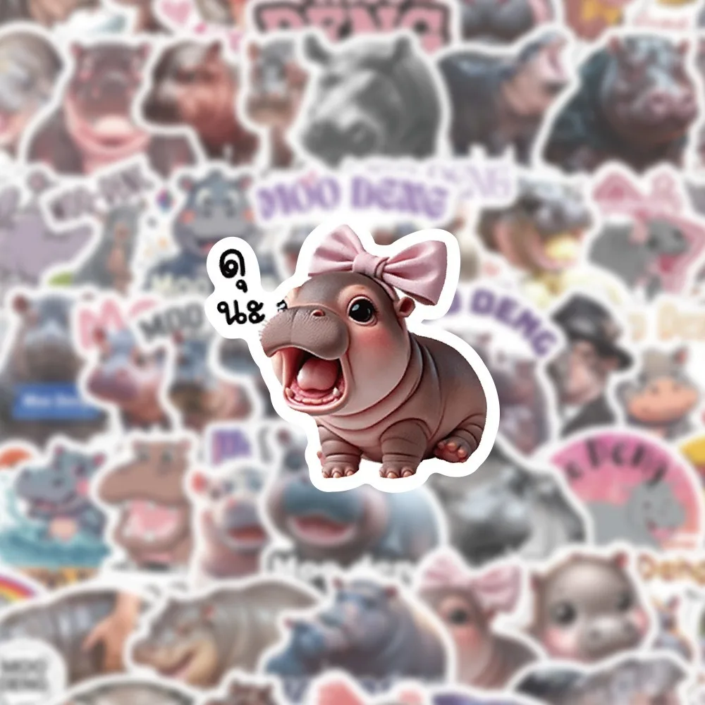 60pcs Moo Deng Stickers Hippo Cartoon Animal Sticker Luggage Laptop Guitar Scrapbook Decor Waterproof Hippopotamus Stickers
60pcs Moo Deng Stickers Hippo Cartoon Animal Sticker Luggage Laptop Guitar Scrapbook Decor Waterproof Hippopotamus Stickers