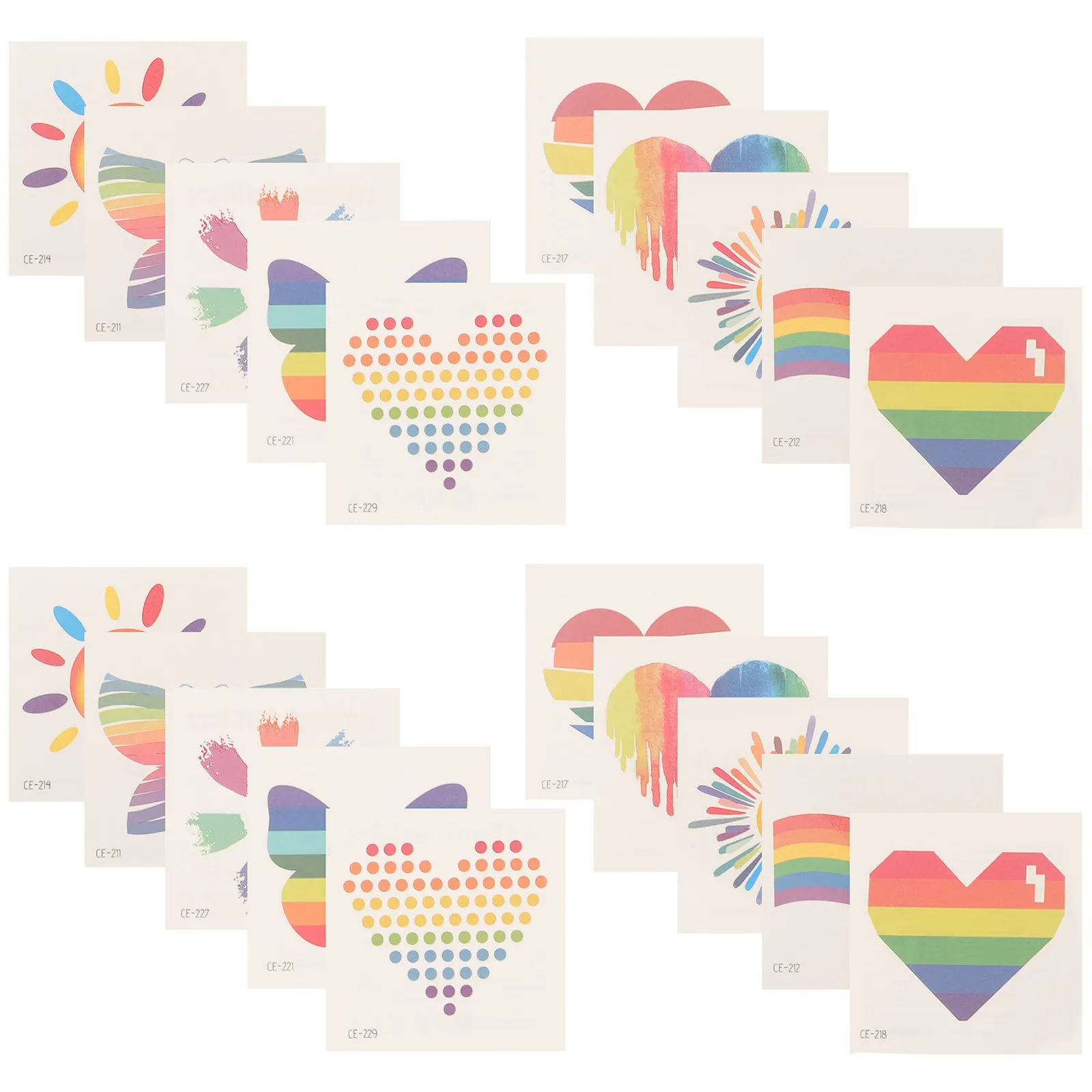 20 Sheets Pride Heart Rainbow Temporary Tattoos 1 2 4 5 7 8 21 27 28=29 Gay Decals Face Stickers Easy Apply Remove Fitness
20 Sheets Pride Heart Rainbow Temporary Tattoos 1 2 4 5 7 8 21 27 28=29 Gay Decals Face Stickers Easy Apply Remove Fitness