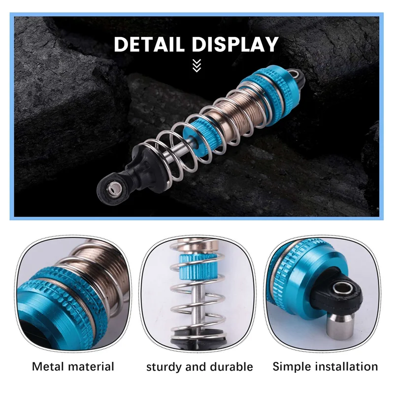 T84C-4Pcs Metal Shock Absorber For Xinlehong Q901 Q902 Q903 9130 9135 9136 9137 9138 Hosim 1/16 RC Car Upgrade Parts
T84C-4Pcs Metal Shock Absorber For Xinlehong Q901 Q902 Q903 9130 9135 9136 9137 9138 Hosim 1/16 RC Car Upgrade Parts