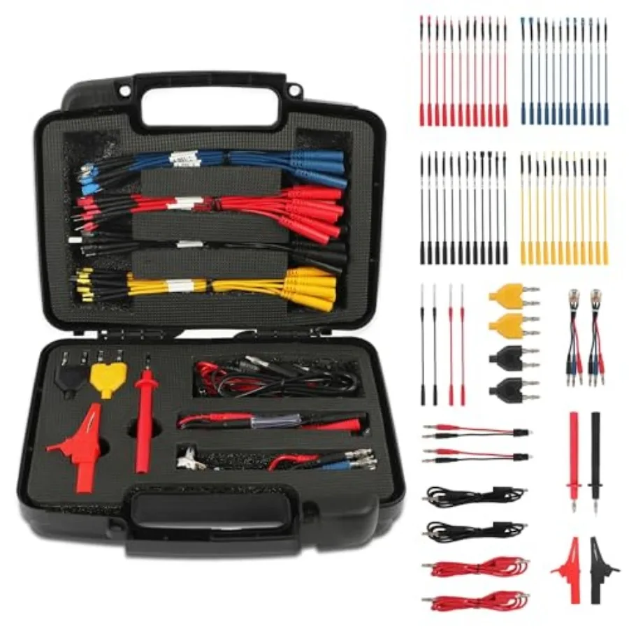 PCS Automotive Circuit Test Lead KitMultimeter Test Leads Set Electrical Breakout Leads Automotive Kit with Terminals Alligator
PCS Automotive Circuit Test Lead KitMultimeter Test Leads Set Electrical Breakout Leads Automotive Kit with Terminals Alligator