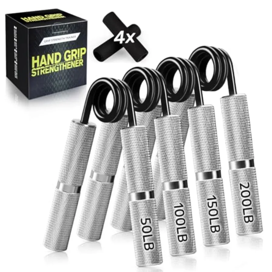 Набор эспандеров для рук 50-300 фунтов, тренажер для развития силы хвата, 1/2/4/6 шт., стальной серый, для тренировки мышц предплечий и чувствительности рук
Набор эспандеров для рук 50-300 фунтов, тренажер для развития силы хвата, 1/2/4/6 шт., стальной серый, для тренировки мышц предплечий и чувствительности рук
