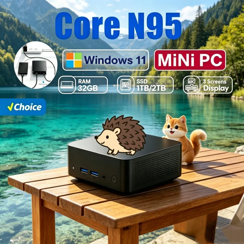 Gorgeous 2026 Svelte MINI PC Windows 11 Pro Core N95 16GB RAM 1TB SSD WIFI 6 BT5.2 4K HD Snappy Shift Gaming Home Learning
Gorgeous 2026 Svelte MINI PC Windows 11 Pro Core N95 16GB RAM 1TB SSD WIFI 6 BT5.2 4K HD Snappy Shift Gaming Home Learning