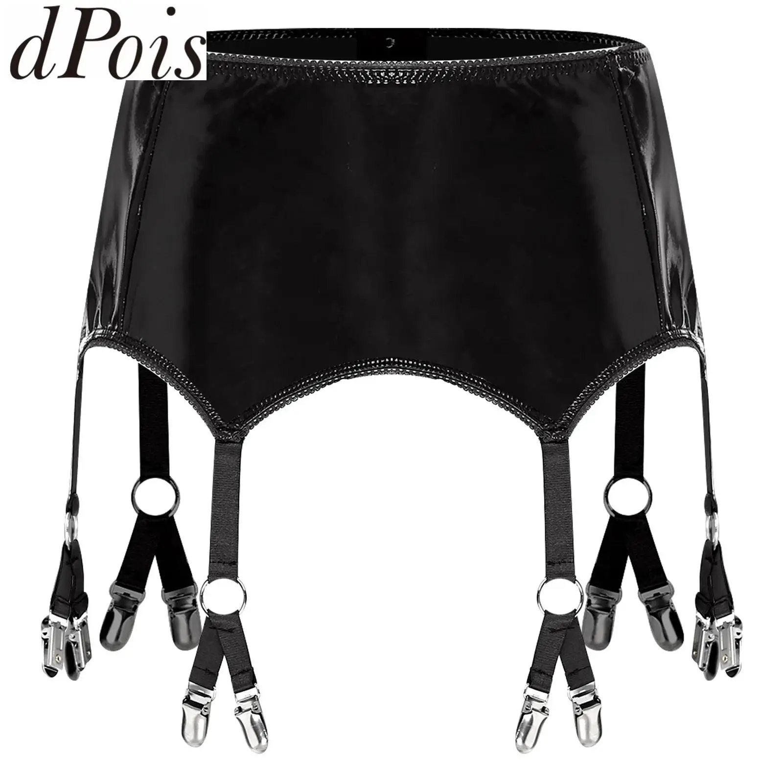 Женский глянцевый пояс-подвязка из ПУ с металлическими зажимами, дополнительная латексная мини-юбка, пояс для талии, интимные клубные аксессуары
Женский глянцевый пояс-подвязка из ПУ с металлическими зажимами, дополнительная латексная мини-юбка, пояс для талии, интимные клубные аксессуары