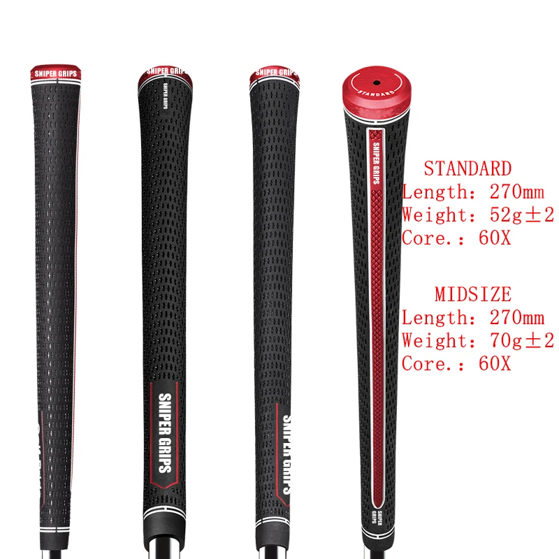 2026 Golf Grip Black Midsize Standard Grips Golf Rubber Grips for Iron and Wood Classic Practice Club Grips
2026 Golf Grip Black Midsize Standard Grips Golf Rubber Grips for Iron and Wood Classic Practice Club Grips