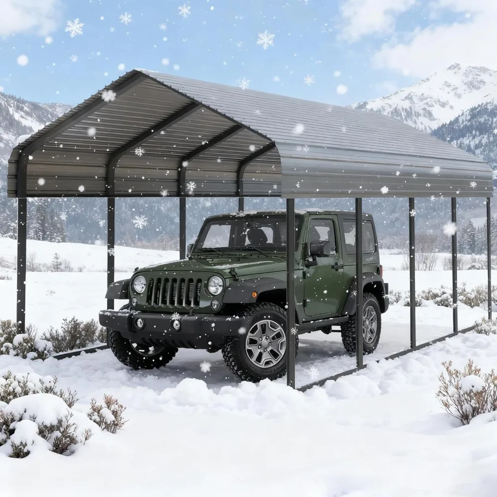 10x20FT Heavy Duty Carport, Durable Metal Garage Shelter for Cars - Large All-Weather Portable Canopy Shelter for Cars & Boat Co
10x20FT Heavy Duty Carport, Durable Metal Garage Shelter for Cars - Large All-Weather Portable Canopy Shelter for Cars & Boat Co