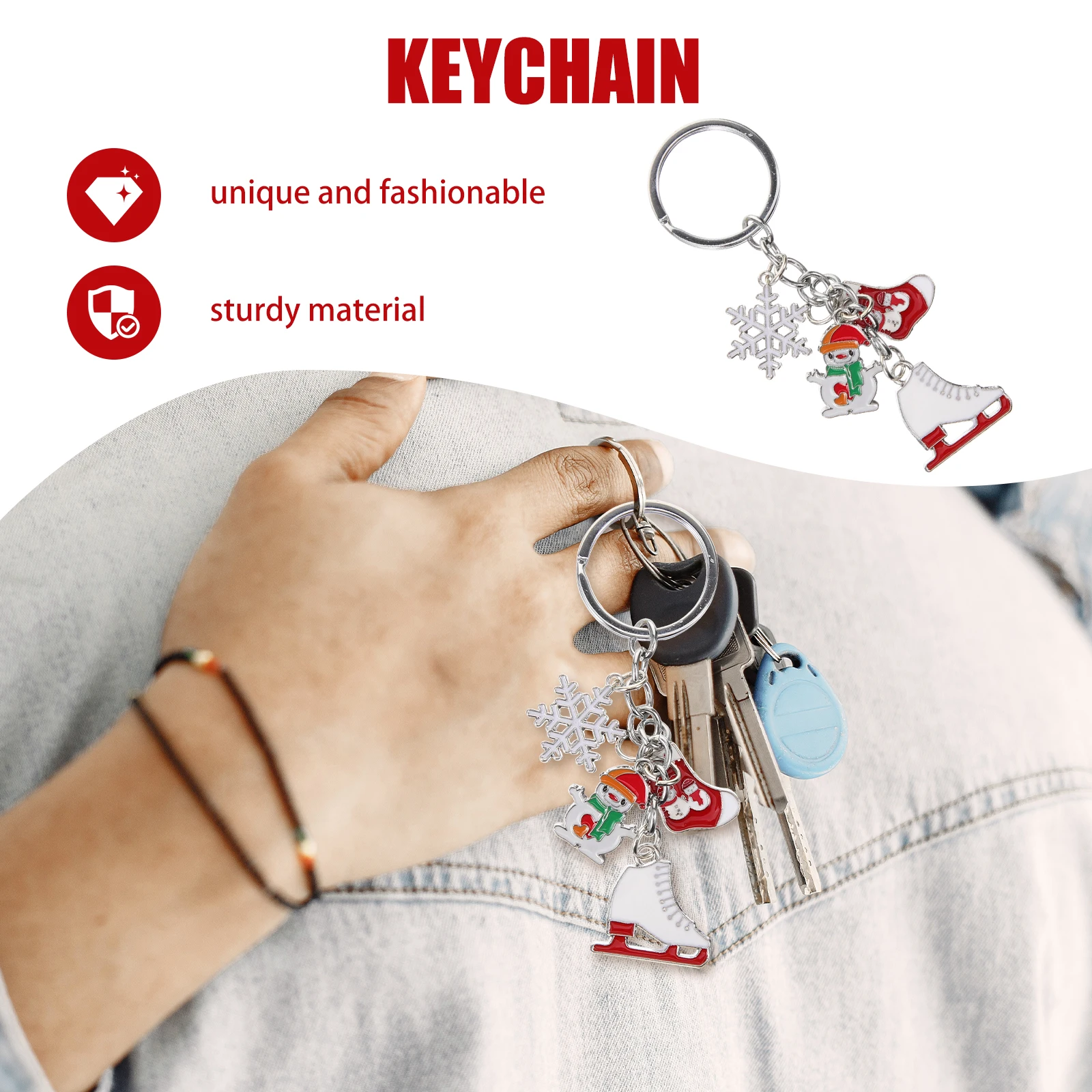 Key Chains for Christmas Skate Keychain Handbag Pendant Charms Wallet Zinc Alloy
Key Chains for Christmas Skate Keychain Handbag Pendant Charms Wallet Zinc Alloy