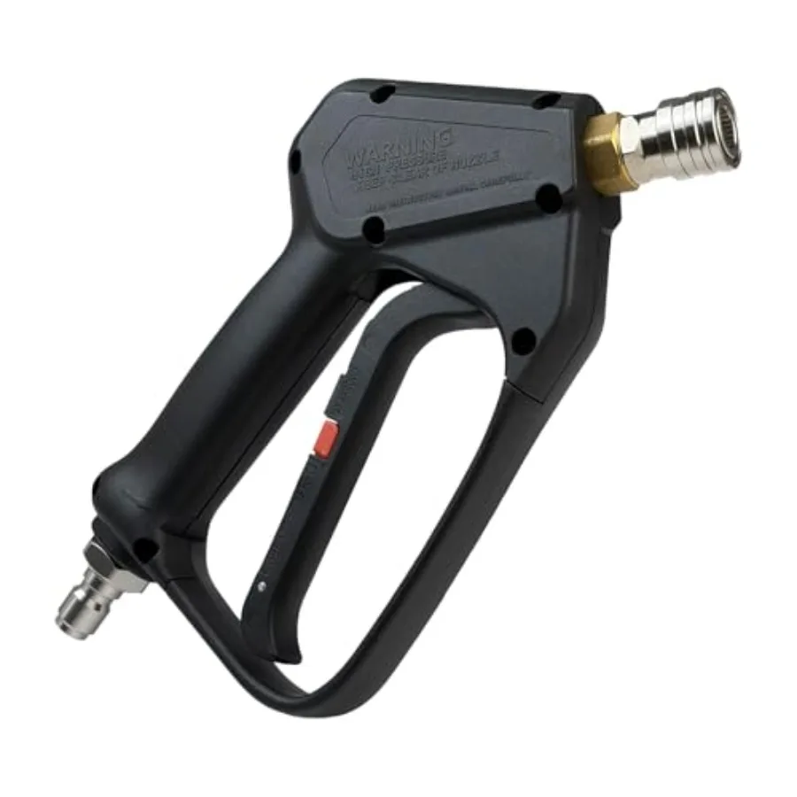 Car wash foam gun for gas and electric pressure washers: short pressure washer gun with 3/8 swivel male plug, 1/4 quick connect
Car wash foam gun for gas and electric pressure washers: short pressure washer gun with 3/8 swivel male plug, 1/4 quick connect