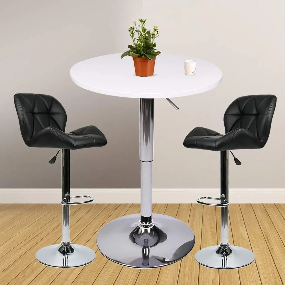 Bar Table Set of 3 – Adjustable Round Table and 2 Swivel Pub Stools for Home Kitchen Bistro, Bars Wine Cabinets (Set 1)
Bar Table Set of 3 – Adjustable Round Table and 2 Swivel Pub Stools for Home Kitchen Bistro, Bars Wine Cabinets (Set 1)